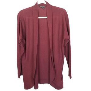 Eileen Fisher Merino Wool Sweater Cardigan Quiet Luxury Sz M Minimalist Holiday